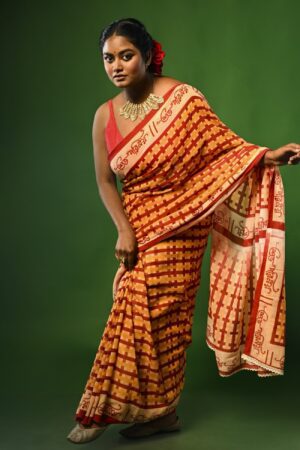 Shubho Parinay : Digital Print on Pure Begumpur Cotton