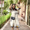 Calcutta Jama – Dhonekhali Cotton Dress WHITE (1)