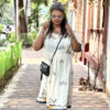 Calcutta Jama – Dhonekhali Cotton Dress WHITE (3)
